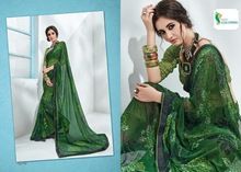 Classy and Elegant Plain Georgette Crepe Sarees