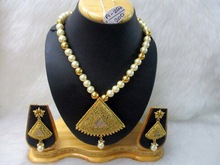 SGE Copper beads necklace set-, Gender : Women's