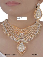Elegant cubiz Zircon necklace