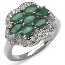 Emerald and  Diamond Ring