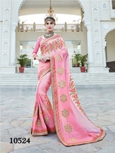 Heavy Embroided Gerogette Sarees