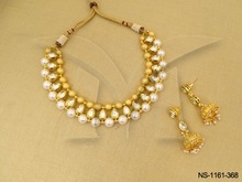 Modern Kundan heavy beaded neckalce set