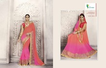 Georgetter Zari work gerogette sarees, Color : Mutiple