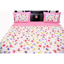 Jaipuri Sanganeri Print Cotton Bedsheet, Pattern : Printed