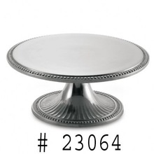 Round Aluminum Polished Beaded Cake Stand, Feature : Eco-Friendly