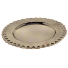 Round Metal Classic Wedding Charger Plate, Feature : Eco-Friendly, Stocked