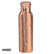 Hammered Pure Copper Drinking Water Bottle