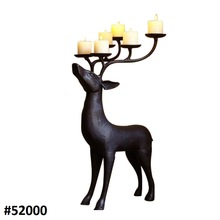 Metal Home Decor Reindeer Candle Holder