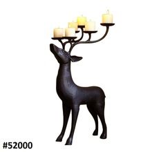 Metal Home Decor Reindeer Candle Holder