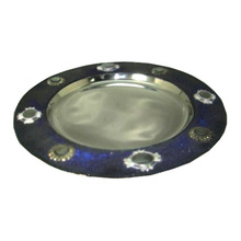 Oval Shinny Embossed Charger Plate