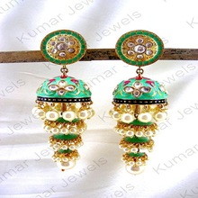 Neon Jhumka Earrings