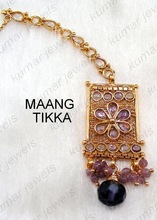 Kumar Jewels Polki Maang Tikka Design