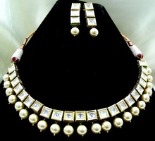 Kumar Jewels Sleek Kundan String Necklace, Occasion : Anniversary, Engagement, Gift, Party, Wedding