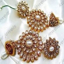 Uncut Polki Dangler Earings, Occasion : Anniversary, Engagement, Gift, Party, Wedding