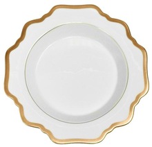 White Gold Charger Plate, Size : standard