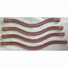Leather wave shaped brow band, Size : X-FULL, FULL, COB, PONY, SHETLAND