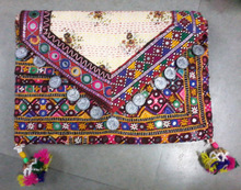 Cotton Fabric Exotic Vintage Ladies Clutch