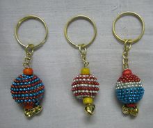 Lac Mirror Work Key Chain