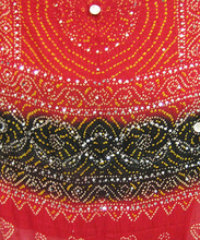 Red Black Jaipuri Cotton Bandhej Dupatta