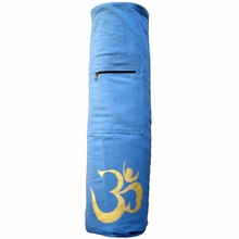 Blue colored OM embroidered wholesale price Yoga Mat Bag