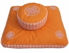 Embroidered and Printed customized Meditation Zafu and zabuton Cushion set