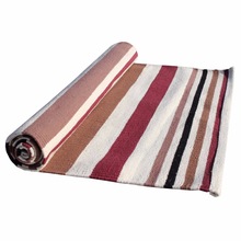 Striped Cotton private label Yoga Rug, for Floor, Outdoor, Home, Prayer, Size : 200x70 cm