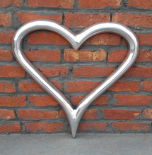 RGN Metal Aluminium Wall decorative Heart, Technique : Polished