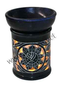 Colored soapstone aroma oil burner, Feature : Eco-Friendly