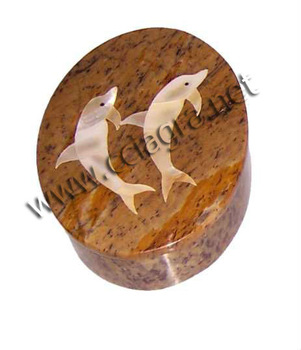 Dolphin Inlay Box, for Home Decoration