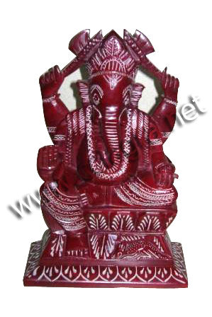 Soapstone Colored Ganesha Statue