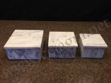 White Marble Boxes With Lid