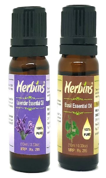 Herbins Essential Oil Combo (Basil and lavender)