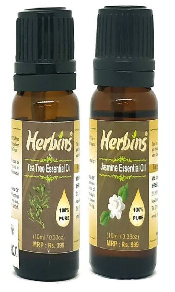 Herbins Essential Oil Combo (Tea Tree and Jasmine)