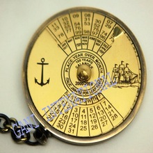 Brass Calendar Keychain