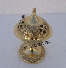 PORTHO Metal Brass Hanging Censer