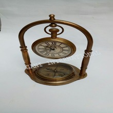 PORTHO Brass Table Clock