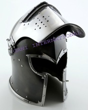 Metal Medieval Barbute Helmet