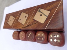 PORTHO Wooden Playing Dice Set