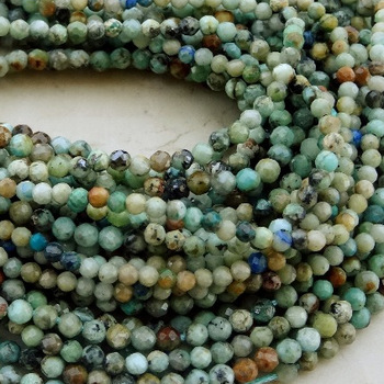 Crysocolla Micro Round Gemstone Beads