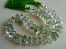 Green Amethyst Faceted Rondelle