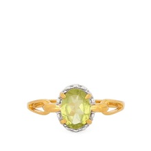 Hunan Peridot Silver Ring