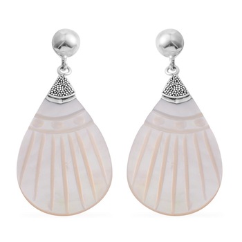 Shell Sterling Silver Drop Earrings
