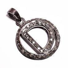 Silver D Pendant