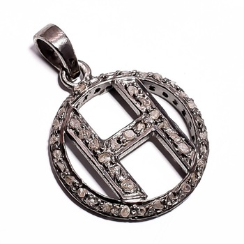 Sterling Silver H Pendant, Occasion : Engagement