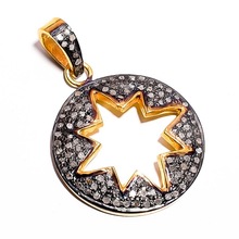 Raj Jewellery Sterling Silver Pendant, Occasion : Party