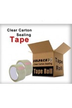 SOLPACK SYSTEMS Clear Carton Sealing Tape, Adhesive Type : Hot Melt