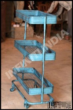 VINTAGE ANTIQUE TROLLY TABLE FURNITURE