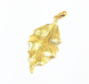 Gold Plated Fancy Leaf Charms