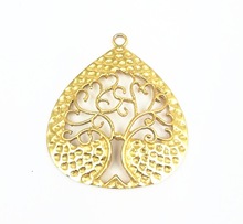 Gold Plated Tree Design Charms Pendant, Gender : Children's, Unisex, Women's