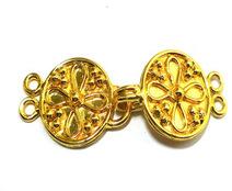 Round Shape Gold Plated Multi Strand Clasp